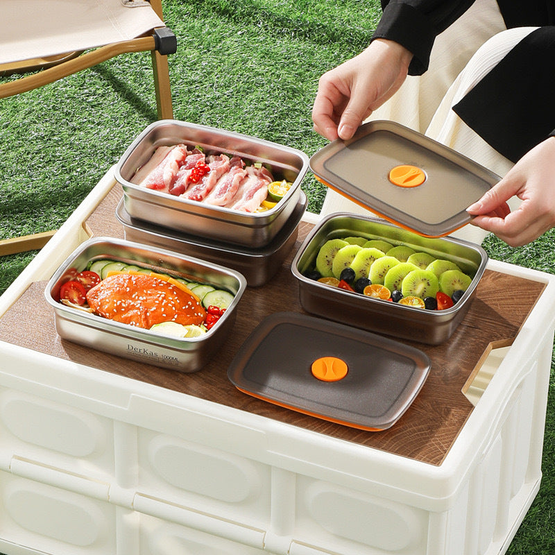 Hermetická vákuová nádoba z nehrdzavejúcej ocele 316 s antibakteriálnym povlakom – 1500 ml (19 × 14 × 8 cm)