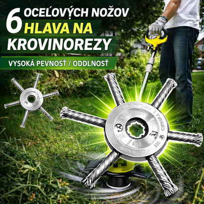 ⚡ Hlava Kosačky 6 Drôtov z Nehrdzavejúcej Ocele