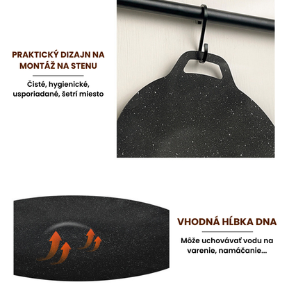 Viacúčelová 6-vrstvová nepriľnavá panvica – vhodná aj na indukčné varné dosky