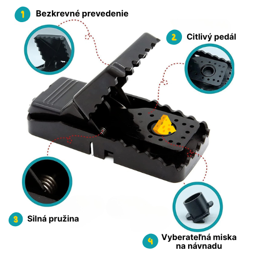 BestSeller™ – Nášľapná Pasca Na Myši – Robustná A Vysoko Odolná