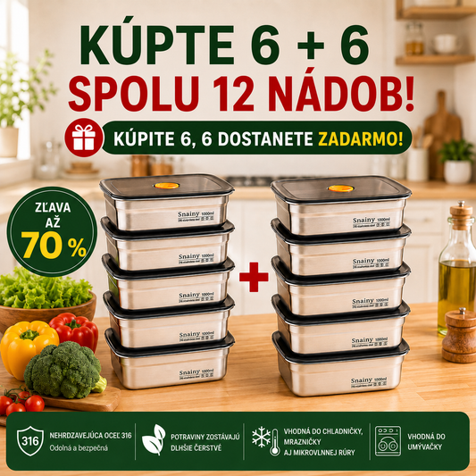 Vákuová antibakteriálna nádoba na potraviny z nehrdzavejúcej ocele SUS316 (19 × 14 × 6 cm)