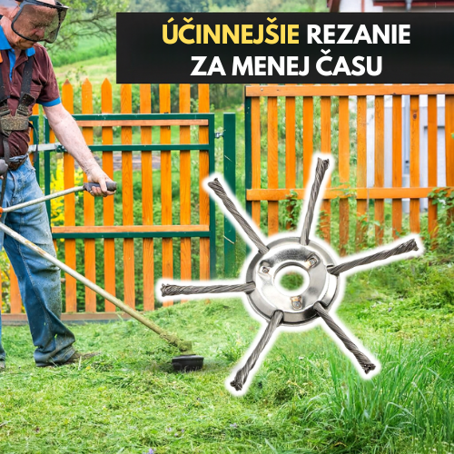 Hlava Kosačky Má 6 Pletených Ramien Z Odolného Oceľového Drôtu