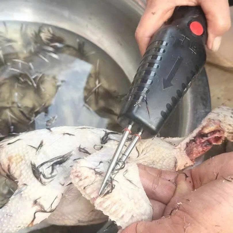 🐔 Prenosný elektrický šklbač peria — Čisté kura za 60 sekúnd