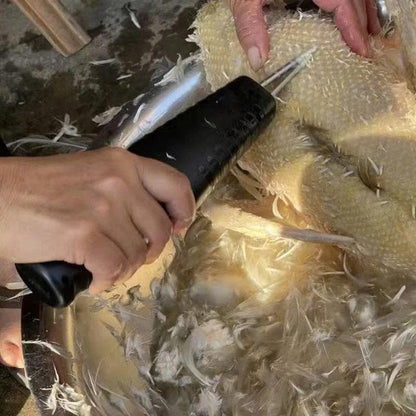 🐔 Prenosný elektrický šklbač peria — Čisté kura za 60 sekúnd
