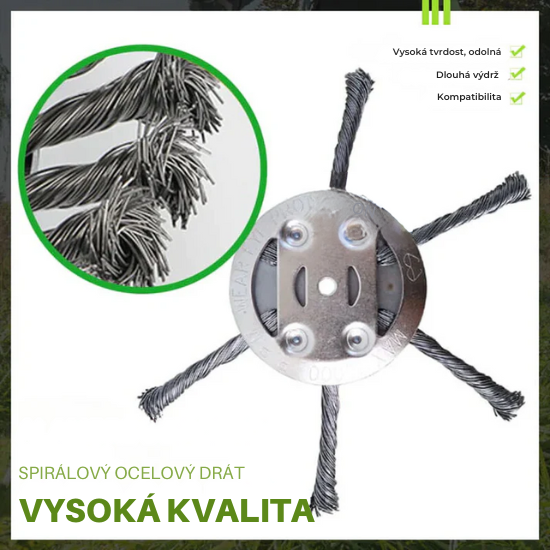 ⚡Hlava Kosačky 6 Drôtov z Nehrdzavejúcej Ocele