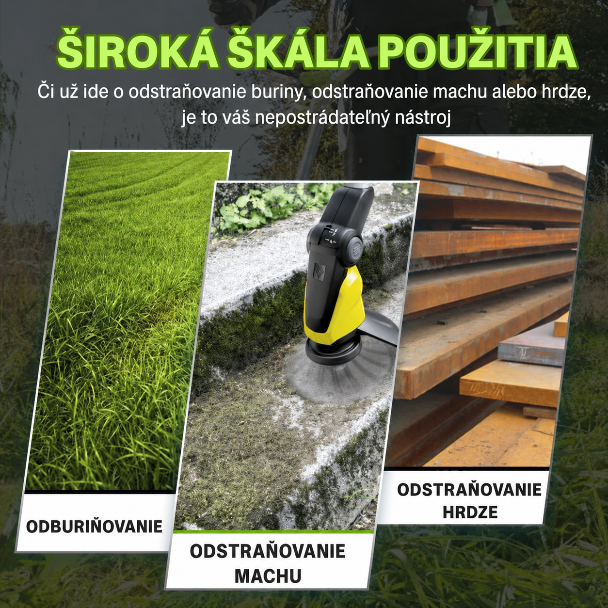 Hlava krovinorezu so 6 oceľovými lankami – Výkon a presnosť pri každom kosení