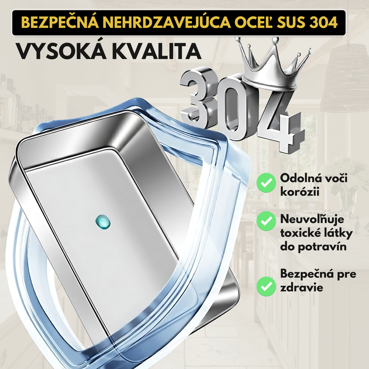Nádoba na potraviny z nehrdzavejúcej ocele 304 – Dlhodobá čerstvosť a maximálna bezpečnosť