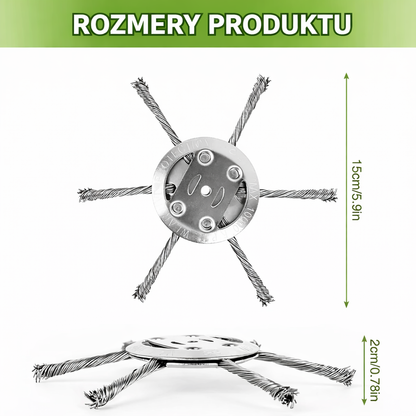 ⚡ Hlava Kosačky 6 Drôtov z Nehrdzavejúcej Ocele