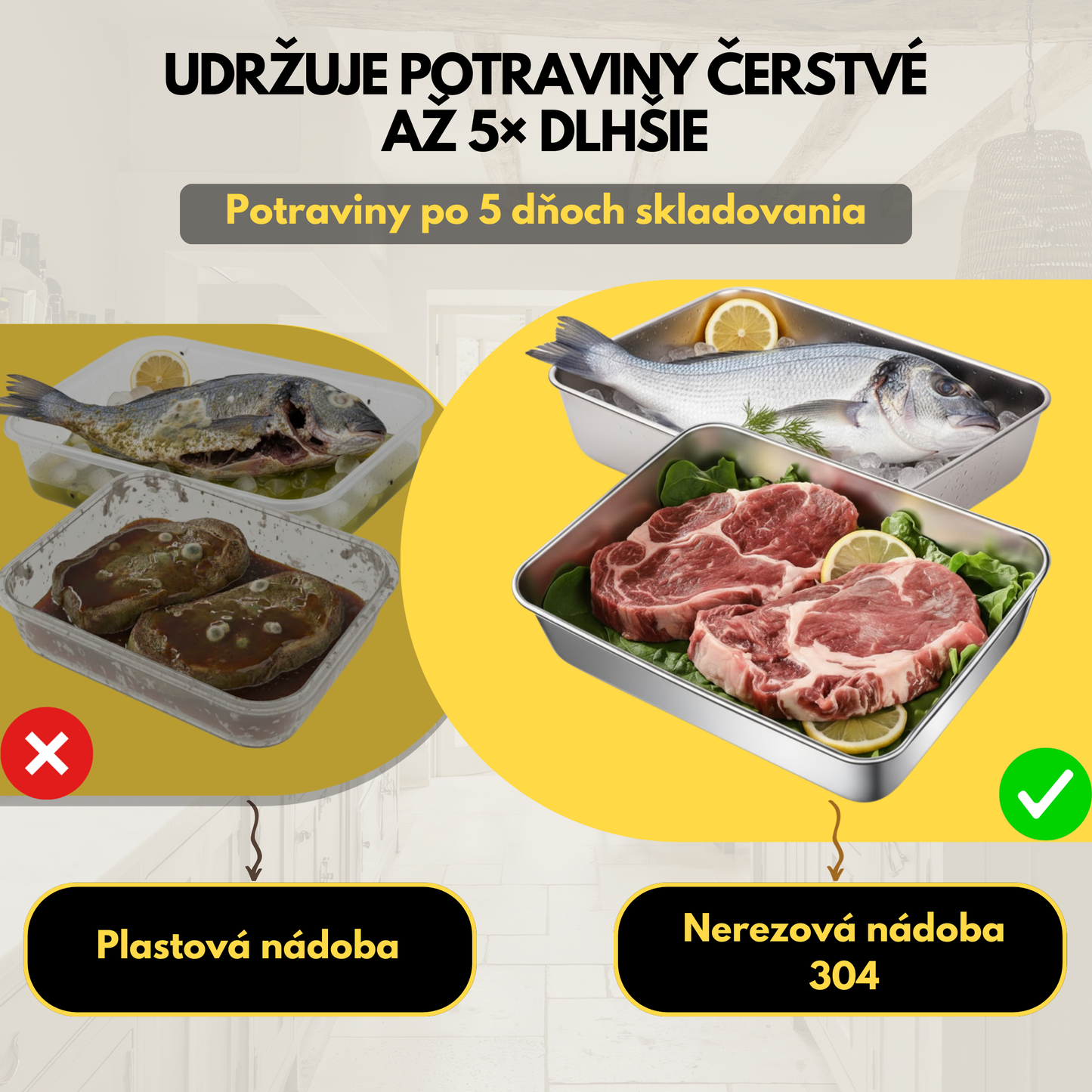 Nádoba na potraviny z nehrdzavejúcej ocele 304 – Dlhodobá čerstvosť a maximálna bezpečnosť