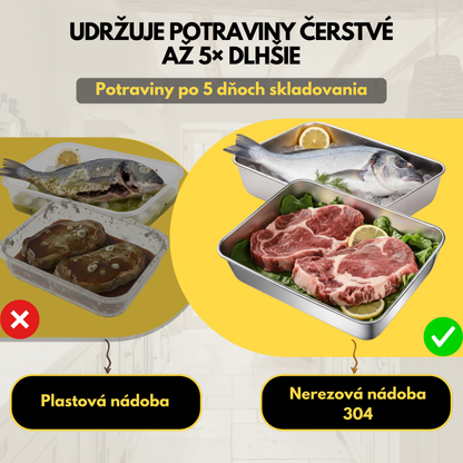 Nádoba na potraviny z nehrdzavejúcej ocele 304 – Dlhodobá čerstvosť a maximálna bezpečnosť