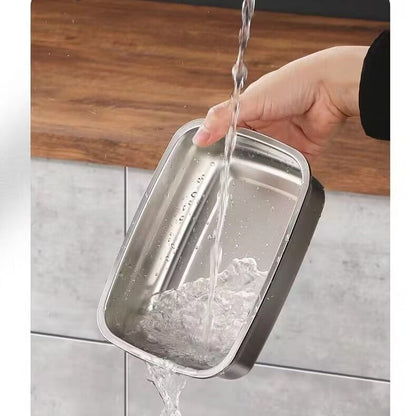Antibakteriálna vákuová nádoba na potraviny z nehrdzavejúcej ocele, veľká veľkosť 1500 ml (19 × 14 × 8 cm)