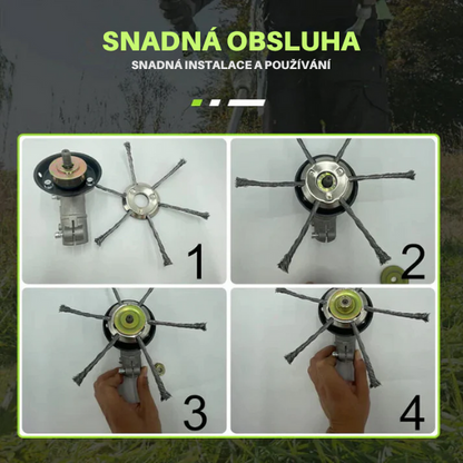 ⚡Hlava Kosačky 6 Drôtov z Nehrdzavejúcej Ocele