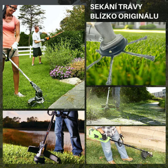⚡Hlava Kosačky 6 Drôtov z Nehrdzavejúcej Ocele