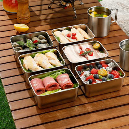 70% ZĽAVA | Nerezová Nádoba Na Potraviny V Japonskom Štýle (13x10x5 cm)