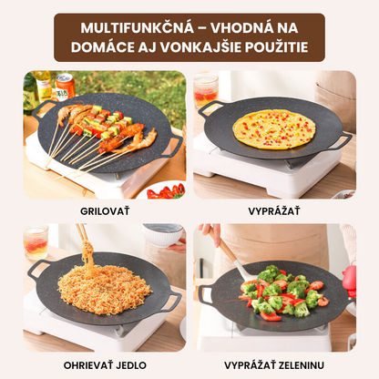Viacúčelová 6-vrstvová nepriľnavá panvica – vhodná aj na indukčné varné dosky