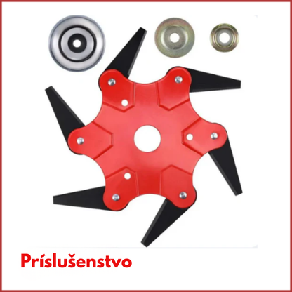 Žací kotúč na trávu so 6 oceľovými zubami (vrátane príslušenstva)