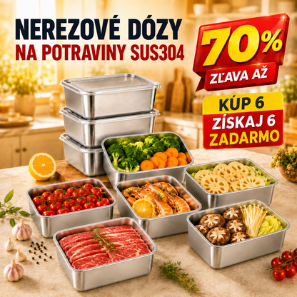 70% ZĽAVA | Nerezová Nádoba Na Potraviny V Japonskom Štýle (13x10x5 cm)