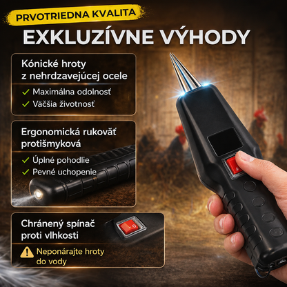 🐔 Prenosný elektrický šklbač peria — Čisté kura za 60 sekúnd