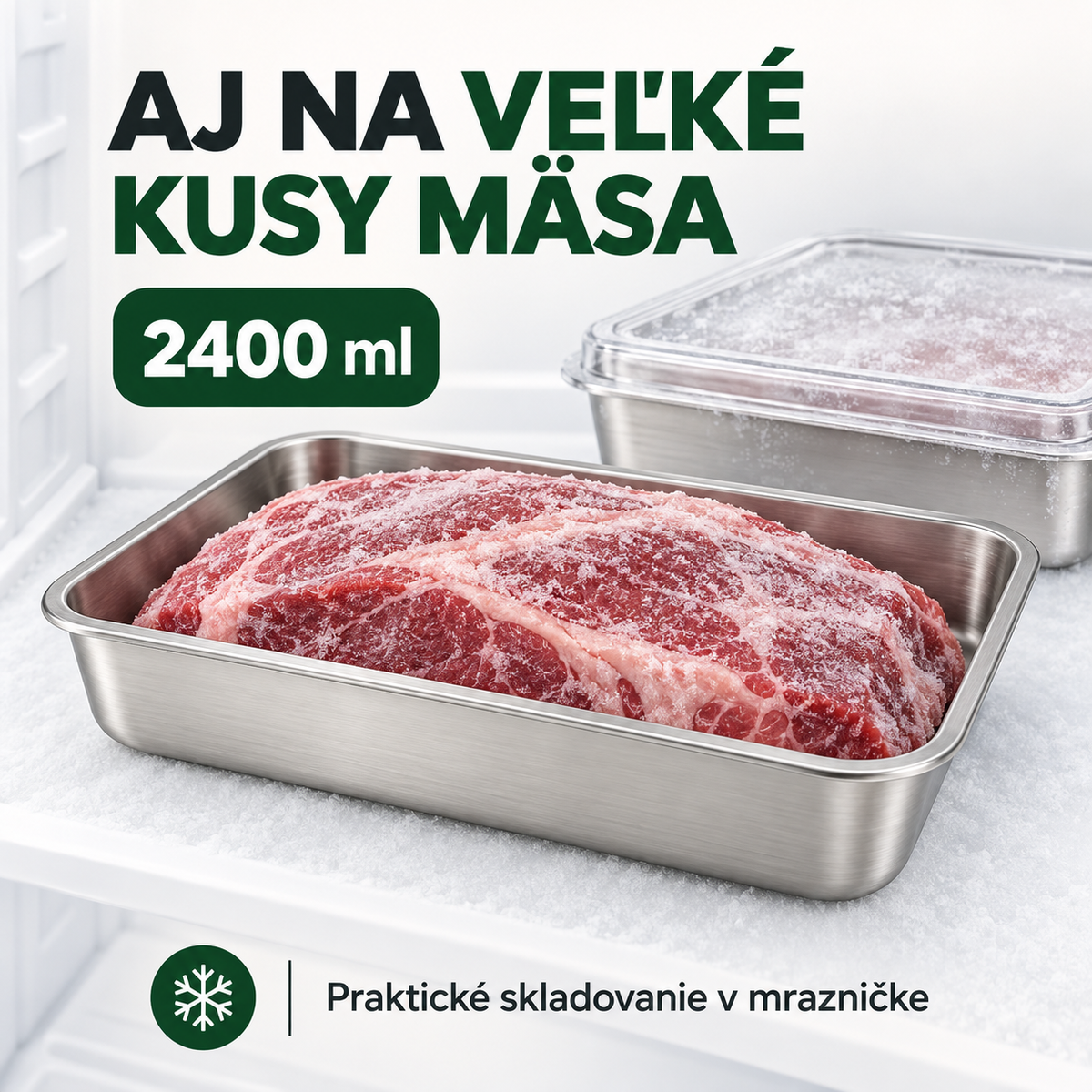 ✦ 12 za cenu 6 | Súprava vzduchotesných nerezových nádob 304 (2000 ML) ✦