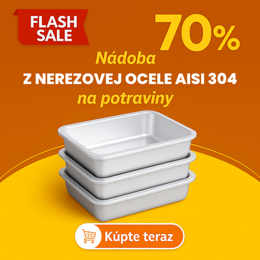 🇸🇰 Prémiová nádoba z nehrdzavejúcej ocele AISI 304 na potraviny - 2000ml
