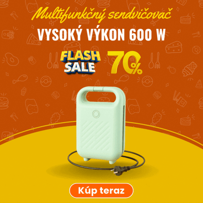Kompaktný sendvičovač s nepriľnavým povrchom a výkonom 650 W