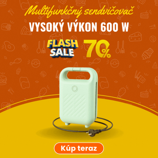 Kompaktný sendvičovač s nepriľnavým povrchom a výkonom 650 W