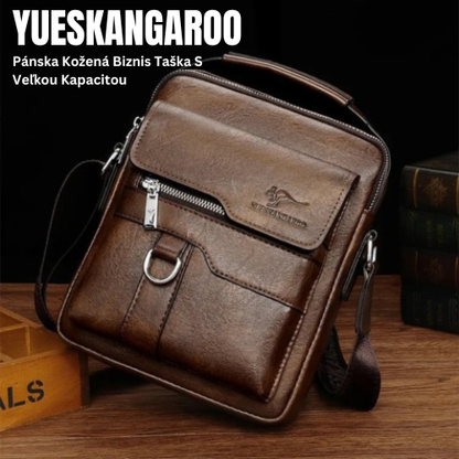 Pánska Kožená Taška Cez Rameno Vo Vintage Štýle