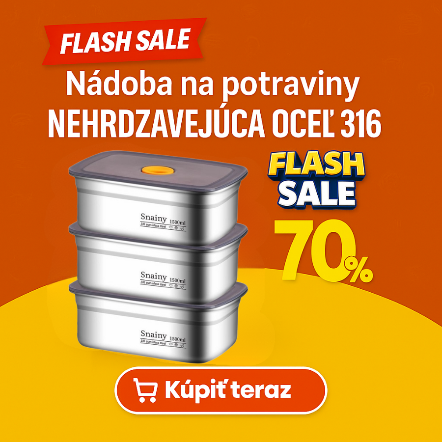 🇸🇰 Veľká vákuová nádoba z nerezovej ocele 316 (X5CrNiMo17-12-2) nemeckej kvality - 1500ml