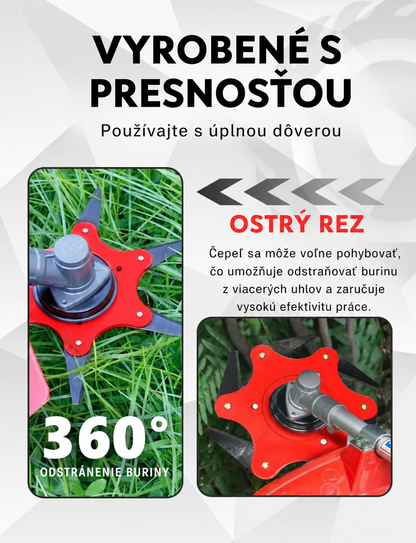 ZĽAVA 70 % | 6-zubová oceľová čepeľ na trávu (príslušenstvo je súčasťou balenia)