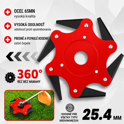 6Blade – Rezacia hlava so 6 čepeľami z mangánovej ocele