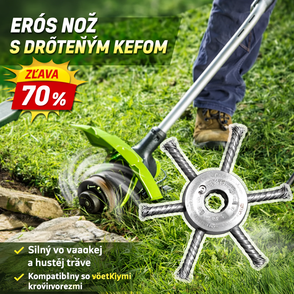 ⚡ Hlava Kosačky 6 Drôtov z Nehrdzavejúcej Ocele