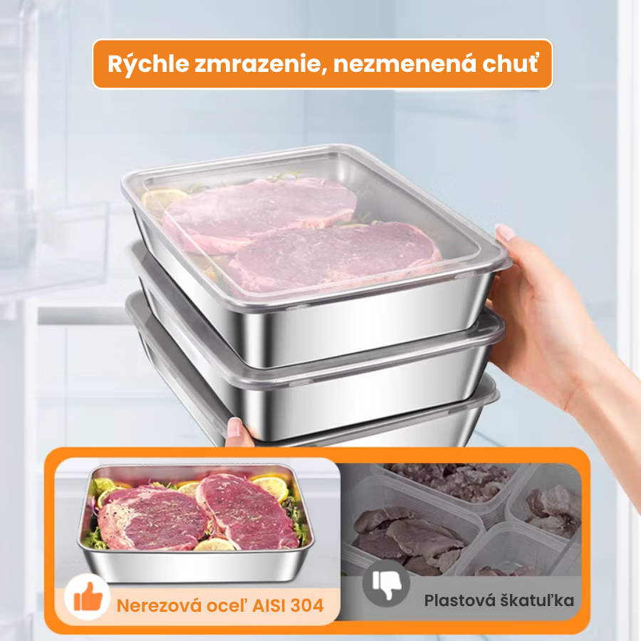 🇸🇰 Prémiová nádoba z nehrdzavejúcej ocele AISI 304 na potraviny - 2000ml